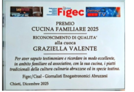 RICONOSCIMENTO “CUCINA FAMILIARE 2025″